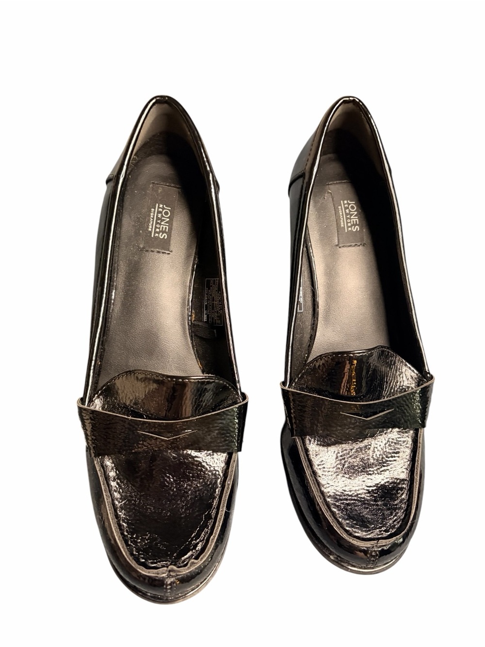 Jones New York Women's Black Patent  Loafers